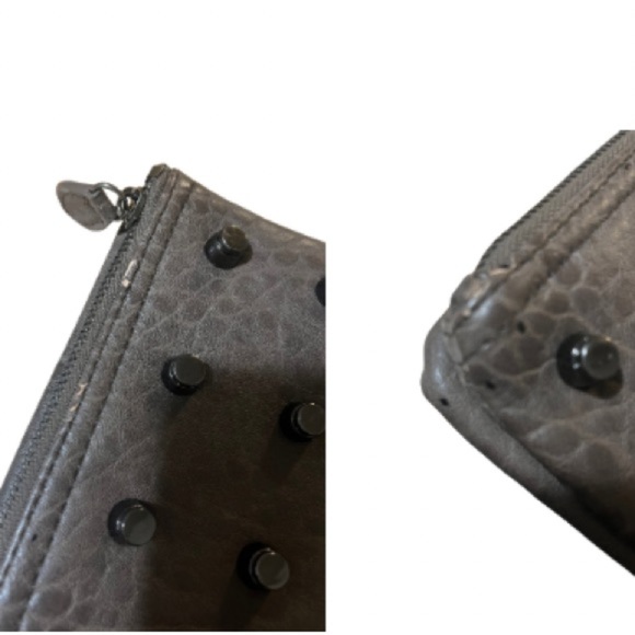 Urban Expressions Studded Foldover Clutch, Brown - Picture 13 of 13